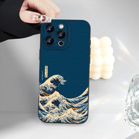 Stylish, Trendy,, Beautiful, Interesting, Wave, High-end, Soft, Protective Mobile Phone Case for iPhone 7/8/X/XS/XR/11/12/13/14/15/16 Plus Pro Max Mini, Perfect Holiday Gift/Birthday Gift