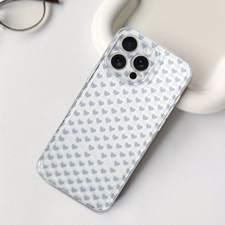 Creative Heart Pattern Mobile Phone Case, TPU Material Soft Case, Rich Colors, Shock Absorption, Durable And Drop-Proof Mobile Phone Case - Suitable for Iphone 16/ 15/ 14/ 13 Series