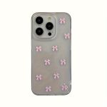 Adorable Pink Bow Drop Glitter Mobile Phone Case Compatible with Apple Phones for iPhone 16 15 14 13 12 Pro Max Plus MiNi 11 XR